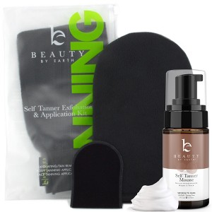 Beauty by Earth Self Tanner Mousse and Application Kit Bundle - 1 of 4
