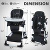 Kinder King Foldable High Chair for Babies & Toddlers, Adjustable Height, Recline, Storage Basket, Double Trays, Easy to Clean - 4 of 4