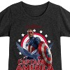 Girls' - Marvel - Captain America Sam Wilson Fitted Short Sleeve Graphic T-Shirt - 2 of 4