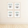 Big Dot of Happiness Koala Cutie - Unframed Bear Nursery Wall Art and Kids Room Decor Linen Paper Wall Art - Set of 4 - Artisms - 8 x 10 inches - 3 of 4