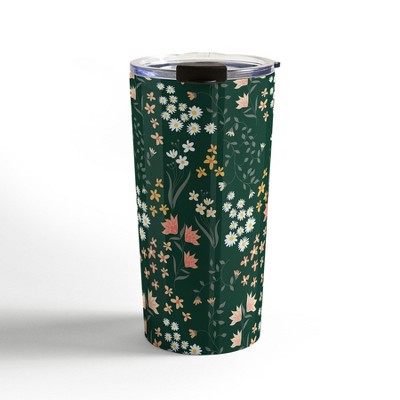 Cat Coquillette Tea Time Coral Teal 20 Oz Stainless Steel Travel Mug - Deny  Designs : Target