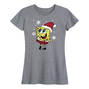 Women's - SpongeBob SquarePants - Jolly Sponge Short Sleeve Graphic T-Shirt - 1 of 4