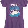Girls' - Pokémon - Snorlax Nap All Day Sleep All Night Fitted Short Sleeve Graphic T-Shirt - 2 of 4
