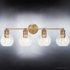 Urban Ambiance Luxury Vintage Bath Light 10.875''H x 33.5''W,  Olde Brass Finish,  Belfast Collection, UHP4173 - 4 of 4