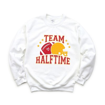 Simply Sage Market Women's Graphic Sweatshirt Team Halftime Distressed - Red