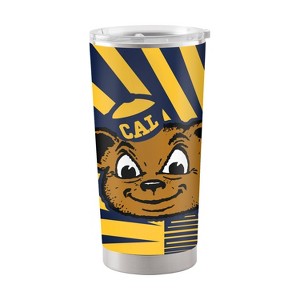 NCAA Cal Golden Bears 20oz Mascot Stainless Steel Tumbler: Portable Drinkware, Lidded - 1 of 2
