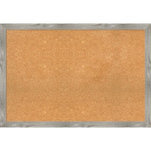 Amanti Art Dove Greywash Square Framed Corkboard, Natural Cork - 1 of 4
