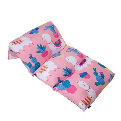 Wildkin Llamas and Cactus Pink Pillow Lounger