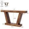 63" Console Table, 2-Tier Farmhouse Narrow Entryway Table , Sofa Table, Console Tables for Entryway - 2 of 4