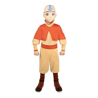 Avatar Boys' Aang Halloween Deluxe Costume Jumpsuit