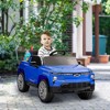 Qaba 12V Chevrolet Silverado EV RST Licensed Kids Electric Car with Parent Remote Control, Spring Suspension, Soft Start, Auxiliary Wheels, Blue - 2 of 4