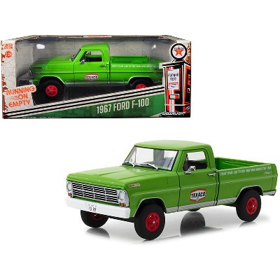 1967 Ford F-100 Pickup Truck "Texaco Motor Oil" Green Running on Empty Series 1/24 Diecast Model Car by Greenlight