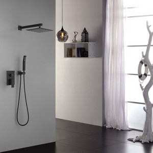PAGED Shower Head Rain Shower System with Wall Mounted Installation for Bathroom - 1 of 4