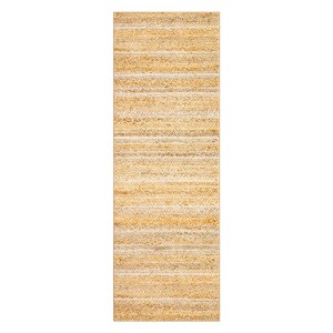 Washable Modern Living Room Bedroom Rugs with Stripped Lines, Soft Low Pile Foldable Thin Mat for Dining Room Home Office - 1 of 4