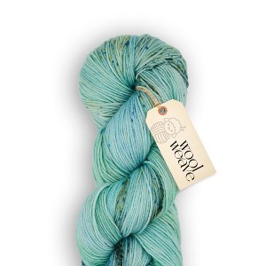 Woolweave Fingering Yarn - Hand Dyed Variegated Yarn - 75% Merino Wool & 25% Polyamide, 438 Yards, 100g - Mint Sky - 1 of 4