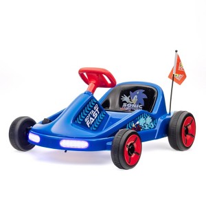 Sonic Go Kart Ride On with Light - Dark Blue - 1 of 4