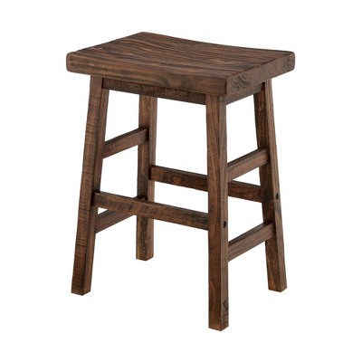 26" Counter Height Barstool Hardwood Brown - Alaterre Furniture