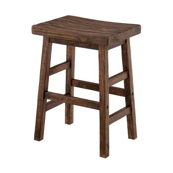 26" Counter Height Barstool Hardwood Brown - Alaterre Furniture