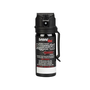 Sabre Crossfire Pepper Gel: Aluminum Pepper Spray for Women, 4.5" Height, 1.5" Width, 1.5" Depth - 1 of 4