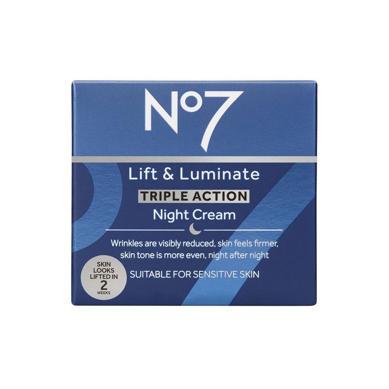No7 Lift &#38; Luminate Triple Action Night Cream - 1.69 fl oz, 4 of 10