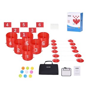 Backyard Golf Game 6 Hole Portable Outdoor Bucket Golf Game for Kids and Adults - 1 of 4
