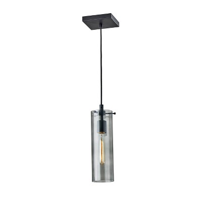 Dalton Black Glass Mini Pendant Light