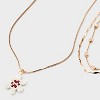 Woven Floral Charm Quartz Multi-Strand Necklace - Universal Thread™ Gold: Lobster Claw Clasp, 3-Inch Extender, 20-Inch Length - 3 of 3
