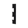 SEVOBAL Utility Storage Shelves Corner Floating Unit with Modern Four Shelf Design for Living Room Office or Bedroom, Black, 9.8"*9.8"*51.5" - 2 of 4