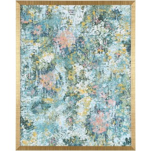 A Lasting Impression - 16" X 20" - Sky Blue/Spring Green - Framed Wall Art - WLA2027 - Safavieh - 1 of 4