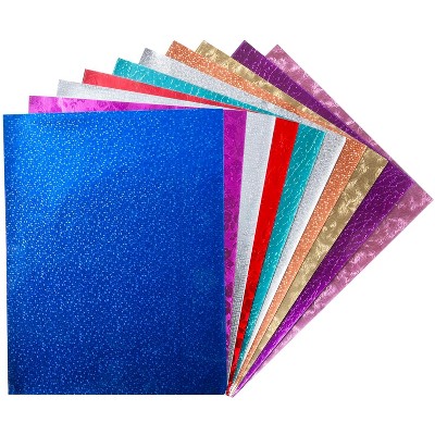 Hygloss Metallic Foil Paper, 10 x 13 Inches, Assorted Colors, pk of 25 Sheets