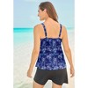 Swim 365 Women's Plus Size Longer-Length Tiered-Ruffle Tankini Top - 3 of 4