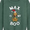 Women's - Dr. Seuss - The Grinch Max Is My Boo Lightweight French Terry Slouchy - image 2 of 4