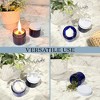 Cornucopia Brands 2oz Cobalt Blue Glass Jars w/Metal Lids, 12pk; Straight Sided Cosmetic Containers - 4 of 4