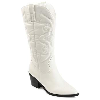 Journee Collection Womens Chantry Pointed Toe Pull On Western Boots