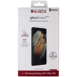ZAGG InvisibleShield (GlassFusion+) Hybrid Glass for Galaxy S21 Ultra 5G - Clear - 1 of 1