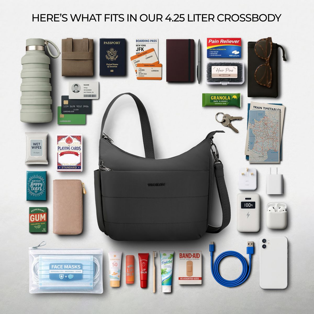 Travelon Anti-Theft Roam Medium Crossbody - thumbnail 2