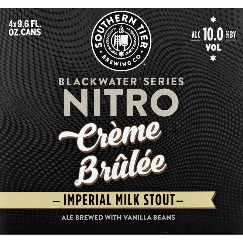 Southern Tier Black Water Nitro Creme Brulee Imperial Milk Stout- 4pk/9.6 fl oz Cans, 2 of 6