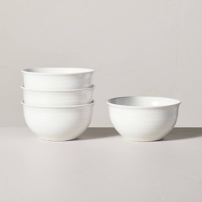 27oz Flared Brim Stoneware Cereal Bowl Vintage Cream - Hearth & Hand™ with Magnolia