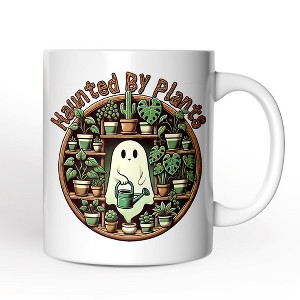 Green Thumb Ghost, Halloween Mug, Haunted by Plants, Fun Gardener Gift (Non-Custom Only)| OrnamentallyYou - 1 of 4