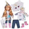 Dress Along Dolly Rainbow Unicorn Outfit for American Girl Doll - 2 of 4