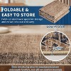 Washable Vintage Border Runner Rug Non-Slip Low Pile Stain-Resistant Boho Throw Carpet for Kitchen Hallway Living Room Bedroom. - 4 of 4