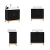 Famapy Black Bathroom Vanity Ceramic Washbasin Sophisticated Elegance - 4 of 4