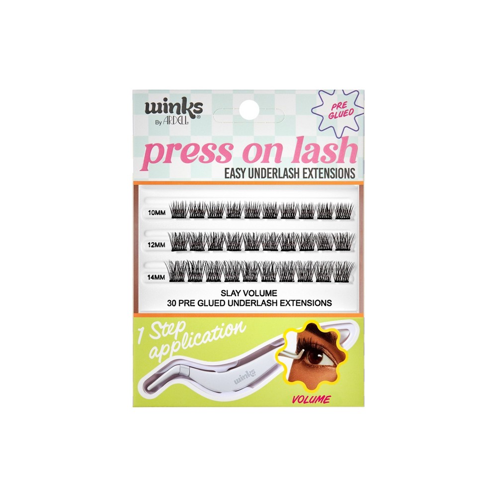 Photos - False Eyelashes Ardell Winks Press-On Volume and Applicator  - 31ct 