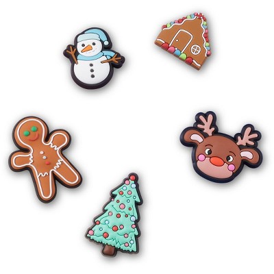 Crocs Jibbitz Cutie Christmas Holiday Shoe Charms 5pk