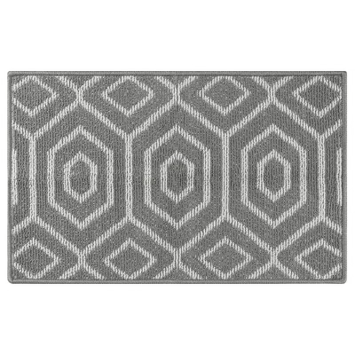 Oversized Ribbed Indoor/outdoor Door Mat (24 X 36)-perfect For Mud-rooms,  High Traffic Areas, Garages, Doorways, And Everyday Home Use(light Gray) :  Target