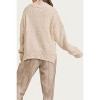 Women's OVERSIZED RIBBED TURTLENECK SWEATER - Sadie & Sage - 2 of 2