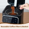 SAINTCY 12-Cup Programmable Touch Screen Coffee Maker: Fast Brew, Strong Flavor, Auto Shut-Off, 4-Hour Warming Plate, Iced Coffee Setting, Anti-Drip - 4 of 4