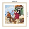 Amanti Art Vino And Music by Ronald West Wood Framed Wall Art Print - 3 of 4