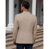 Men's Casual Sport Coat Lightweight Linen Blazer One Button Business Suit Jackets Stylish Daily Suits - 4 of 4