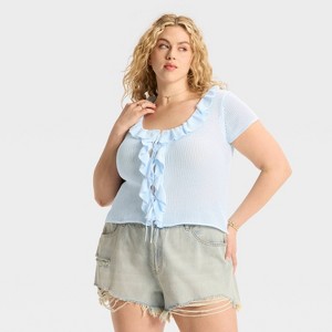 Women's Ruffle Tie Cardigan - Wild Fable™ - 1 of 3